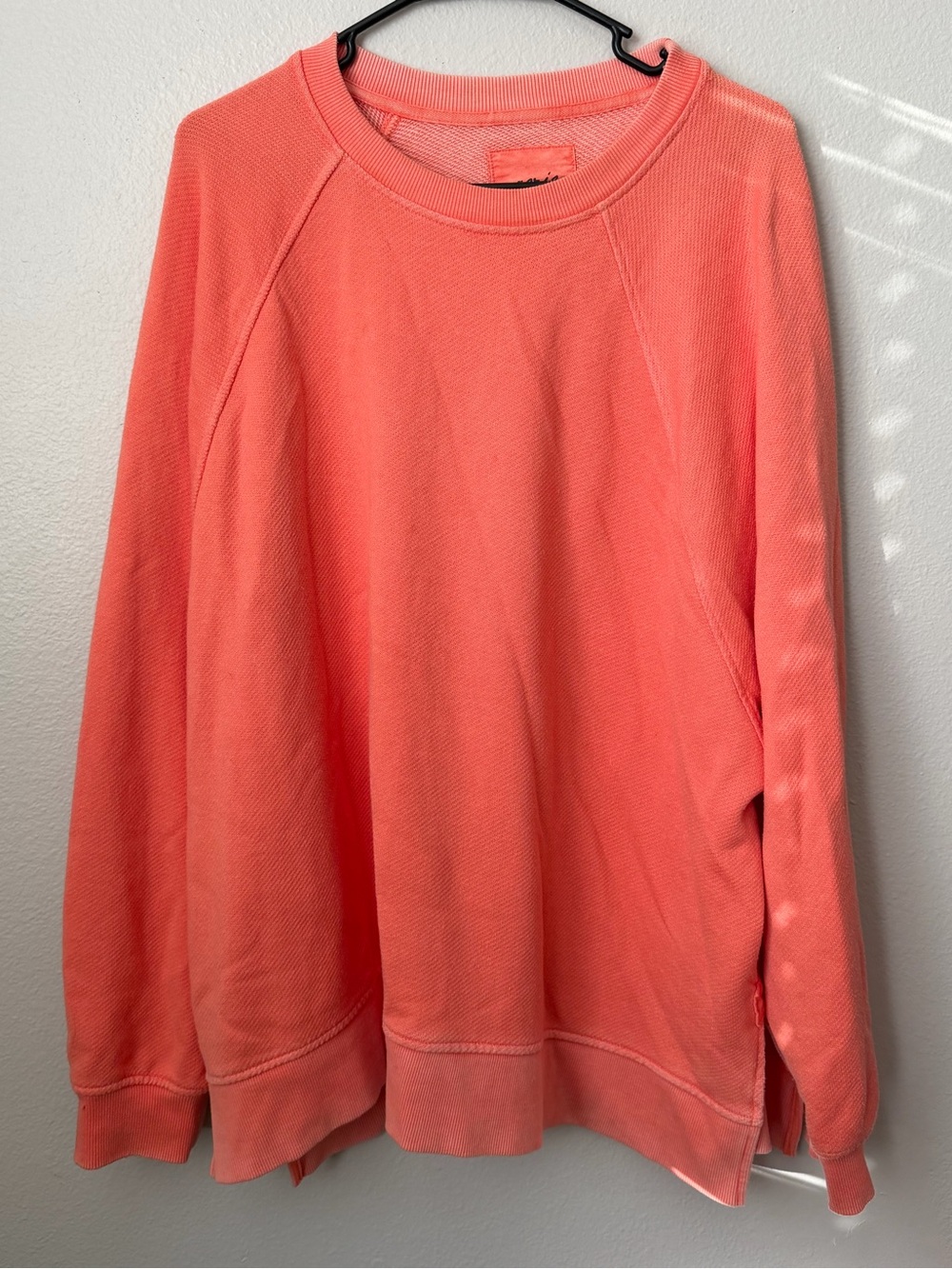 aerie Oversized Coral Crewneck Pullover Women’s XL - Picture 3 of 6
